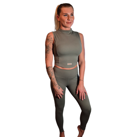 Barbells Boutique Fitted High Neck Vest