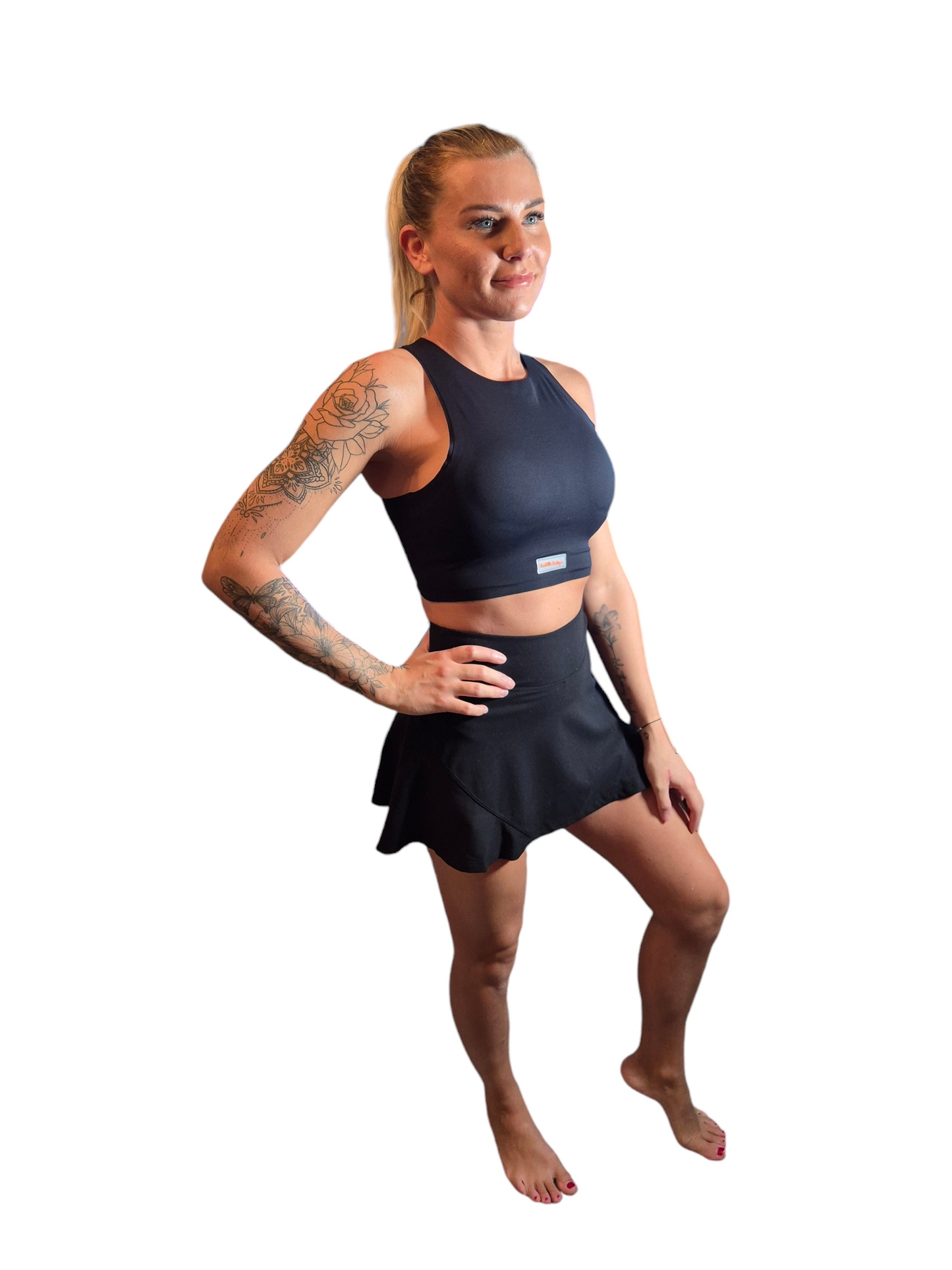 Barbells Boutique High-Waist Ruffle Skort