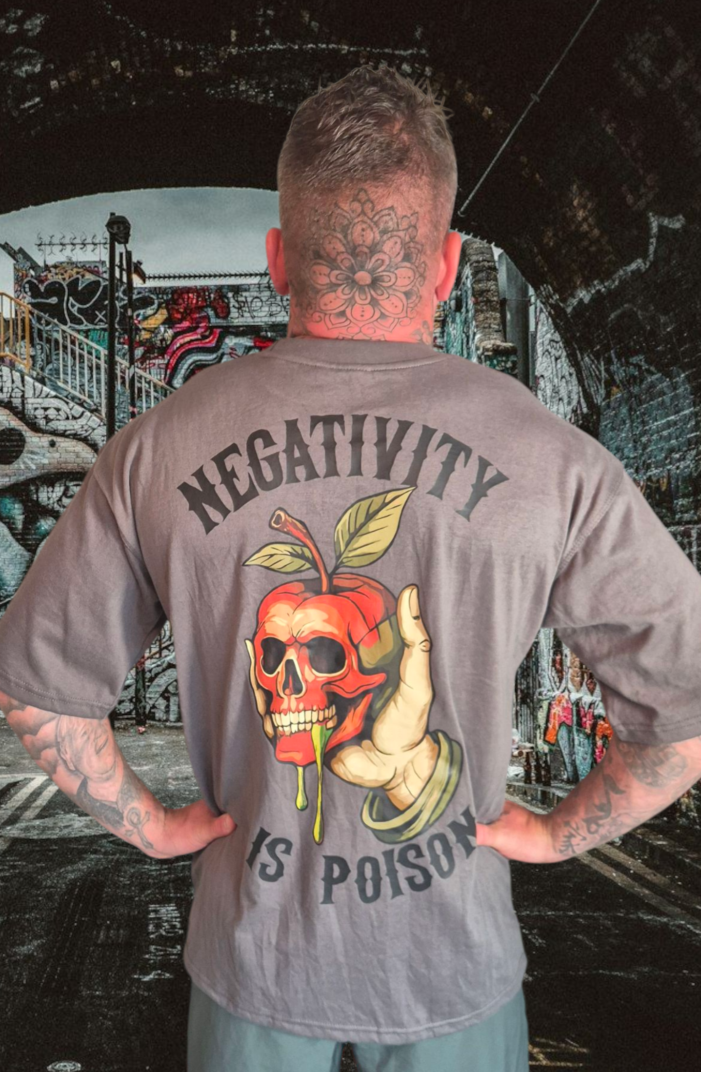 Negativity Is Poison Oversized Tee
