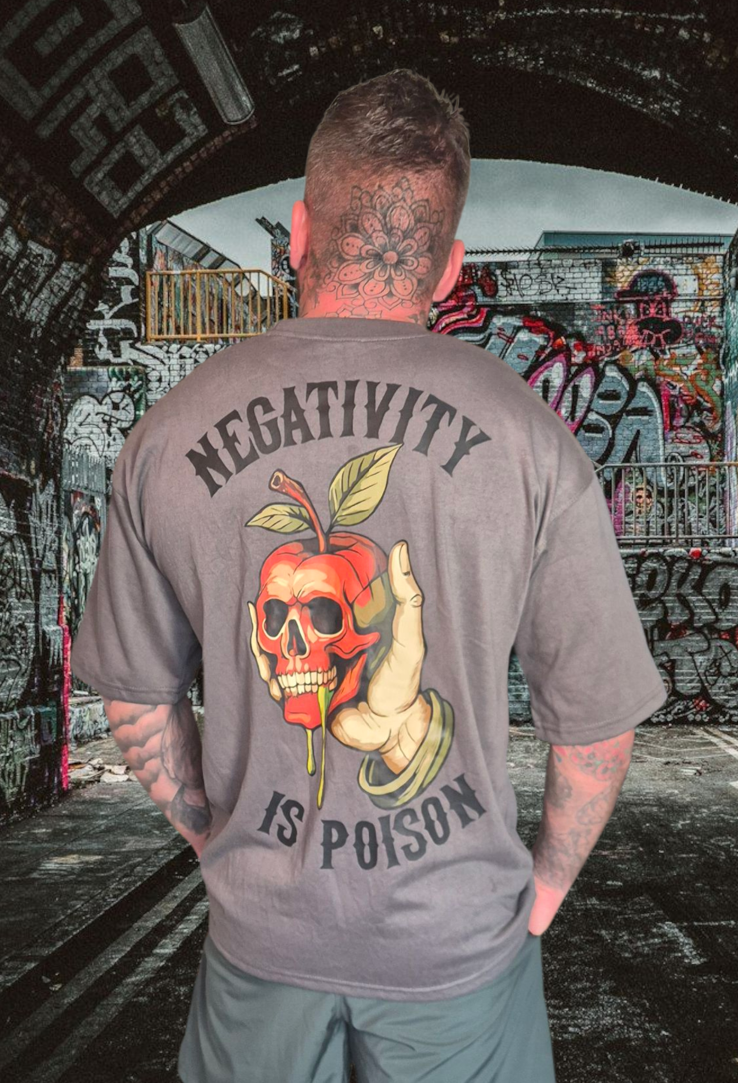 Negativity Is Poison Oversized Tee