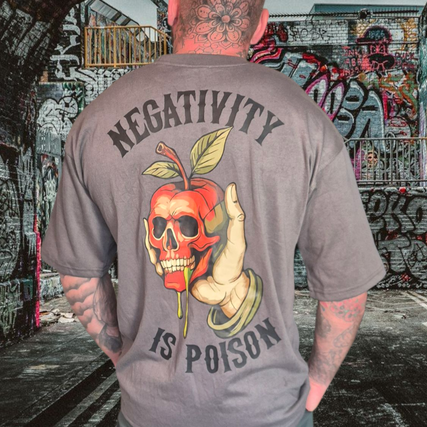 Negativity Is Poison Oversized Tee