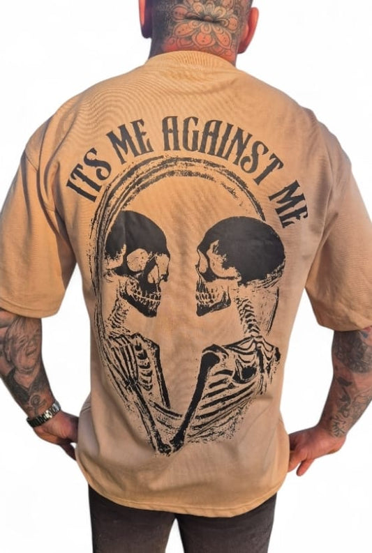 Barbells & Beers "it's me against me" Premium oversized T-Shirt