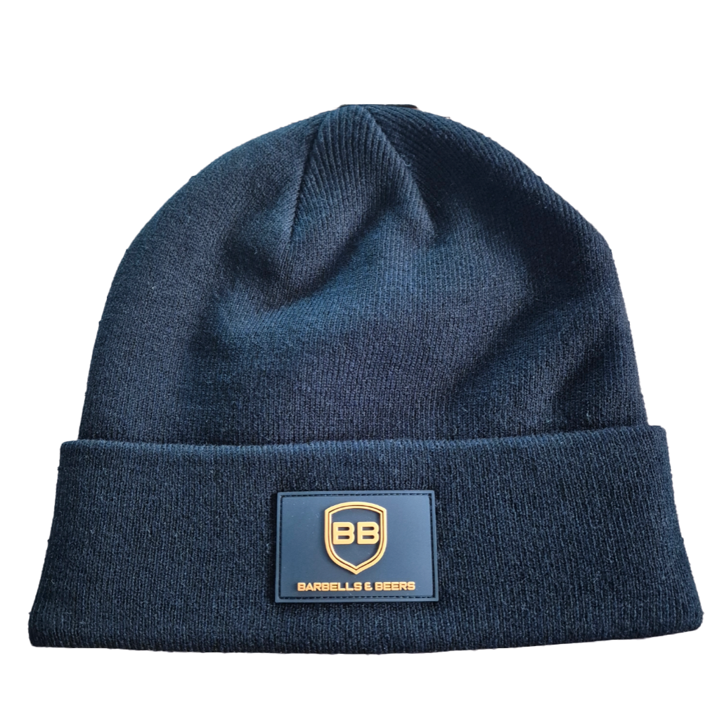 Barbells & Beers Premium Black Beanie