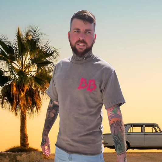 "Live Life Like You Stole It" Oversized Distressed Tee