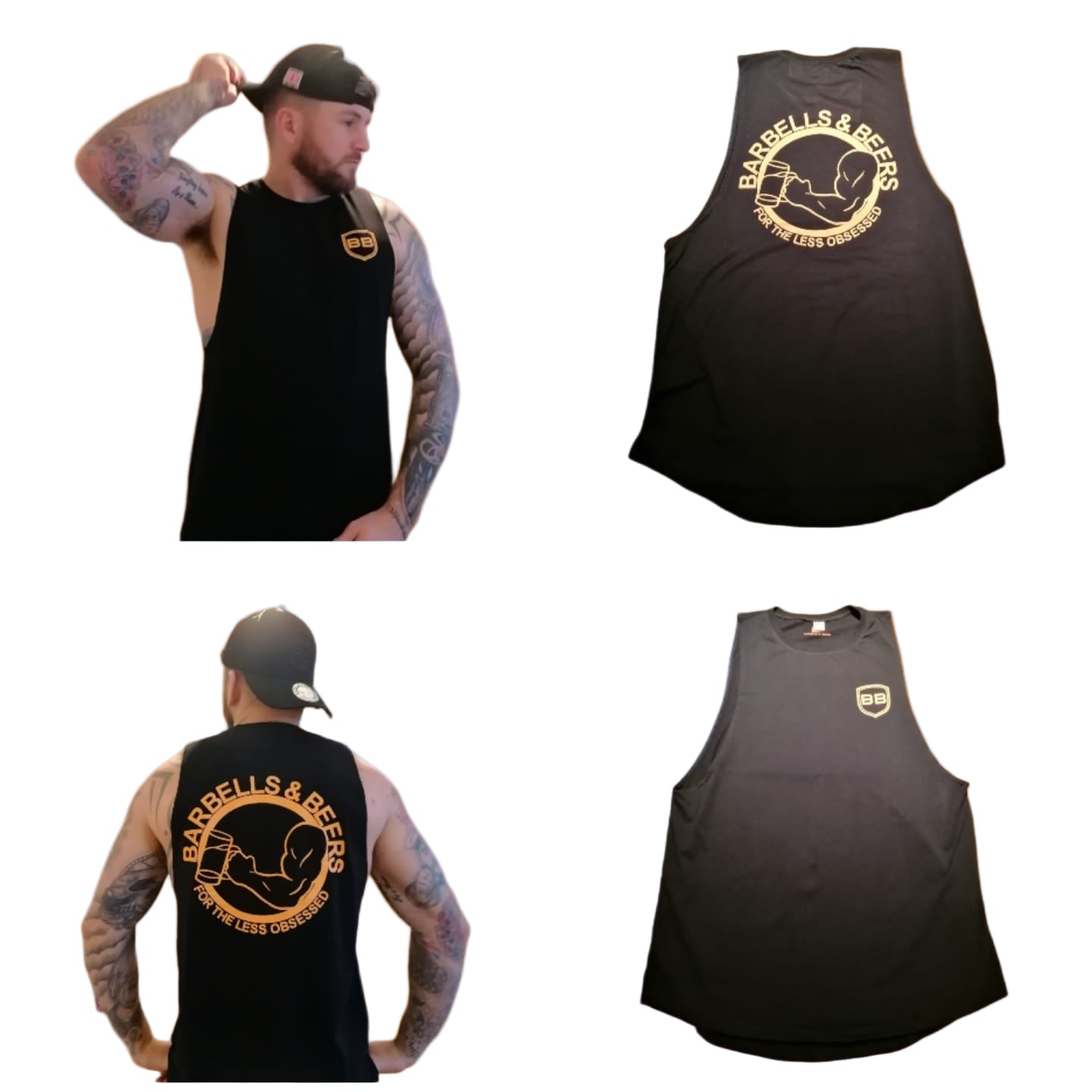 FOR THE LESS OBSESSED TANK BLACK/ORANGE