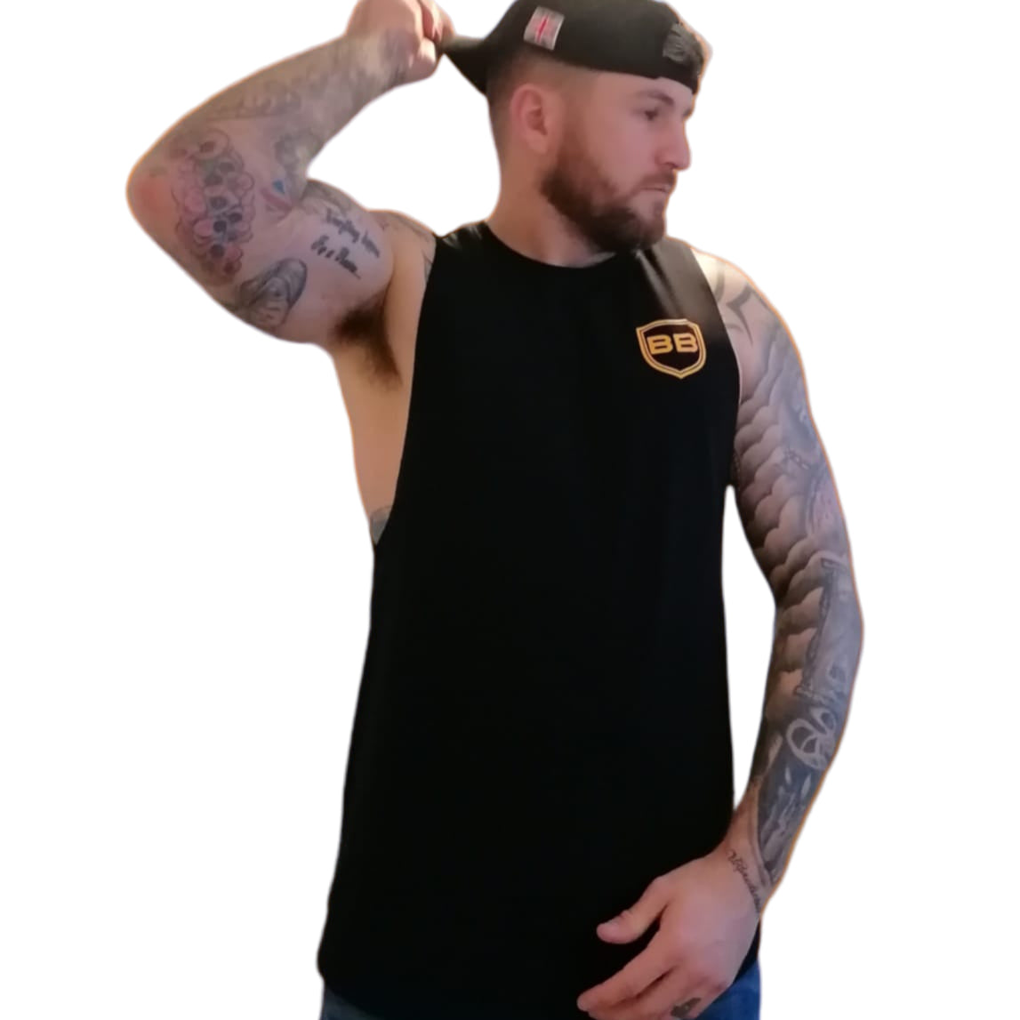 FOR THE LESS OBSESSED TANK BLACK/ORANGE