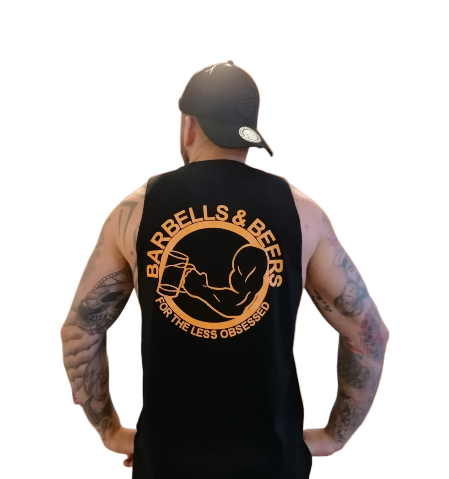 FOR THE LESS OBSESSED TANK BLACK/ORANGE