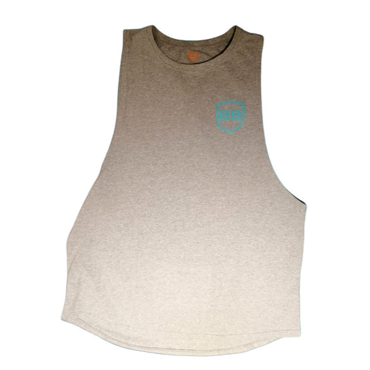 FOR THE LESS OBSESSED TANK GREY/NEON BLUE