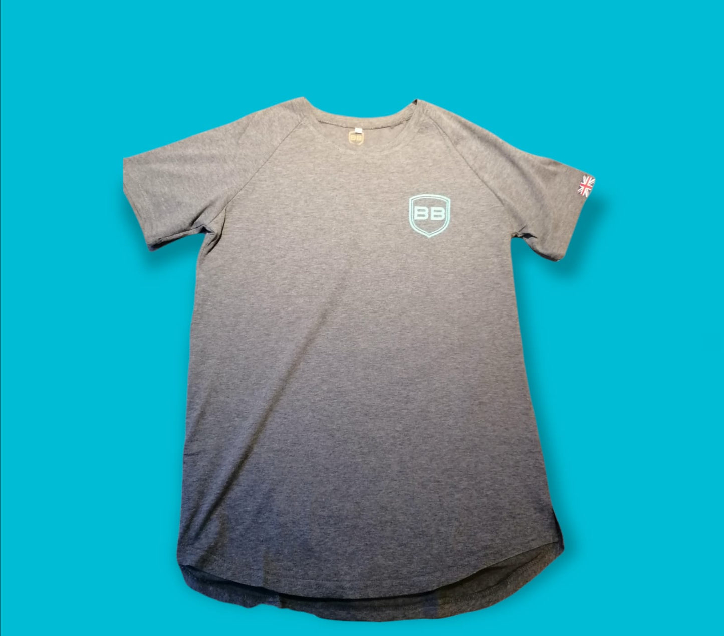 FOR THE LESS OBSESSED GREY/NEON BLUE UNISEX TEE