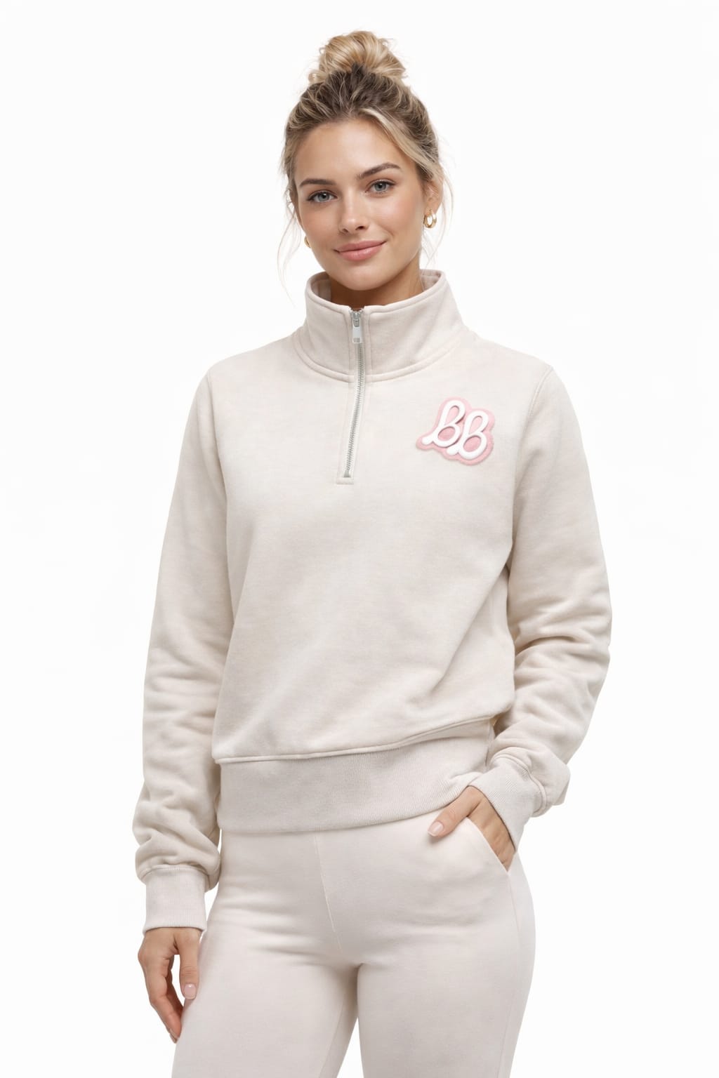 Barbells Boutique Marshmallow 1/4 zip