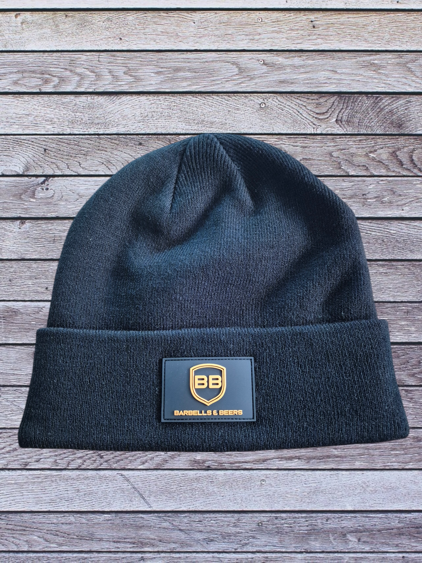 Barbells & Beers Premium Black Beanie