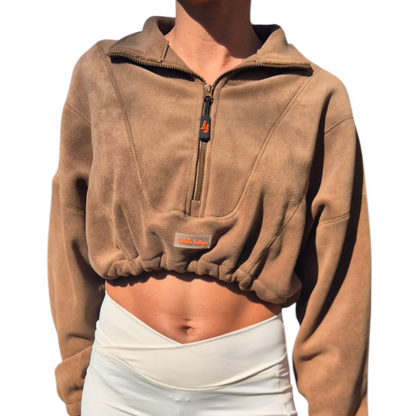 Barbells Boutique cropped fleece tops