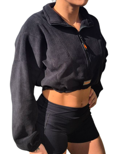 Barbells Boutique cropped fleece tops