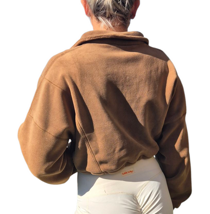 Barbells Boutique cropped fleece tops