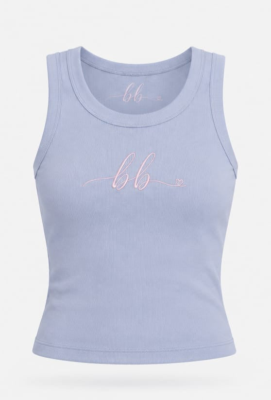 Womens Organic Rib Crop Tank