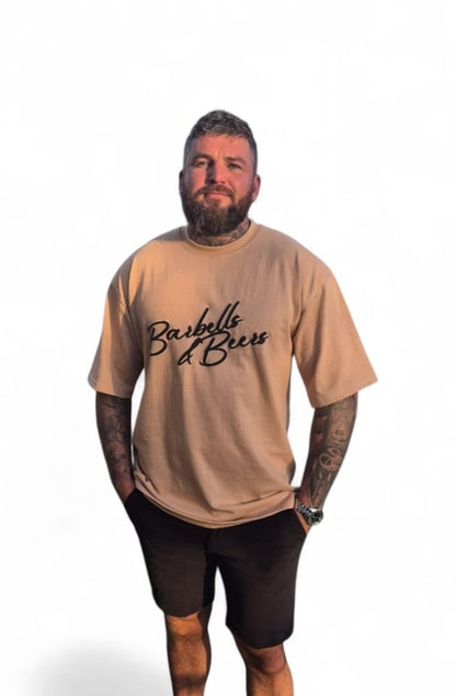 Barbells & Beers "it's me against me" Premium oversized T-Shirt