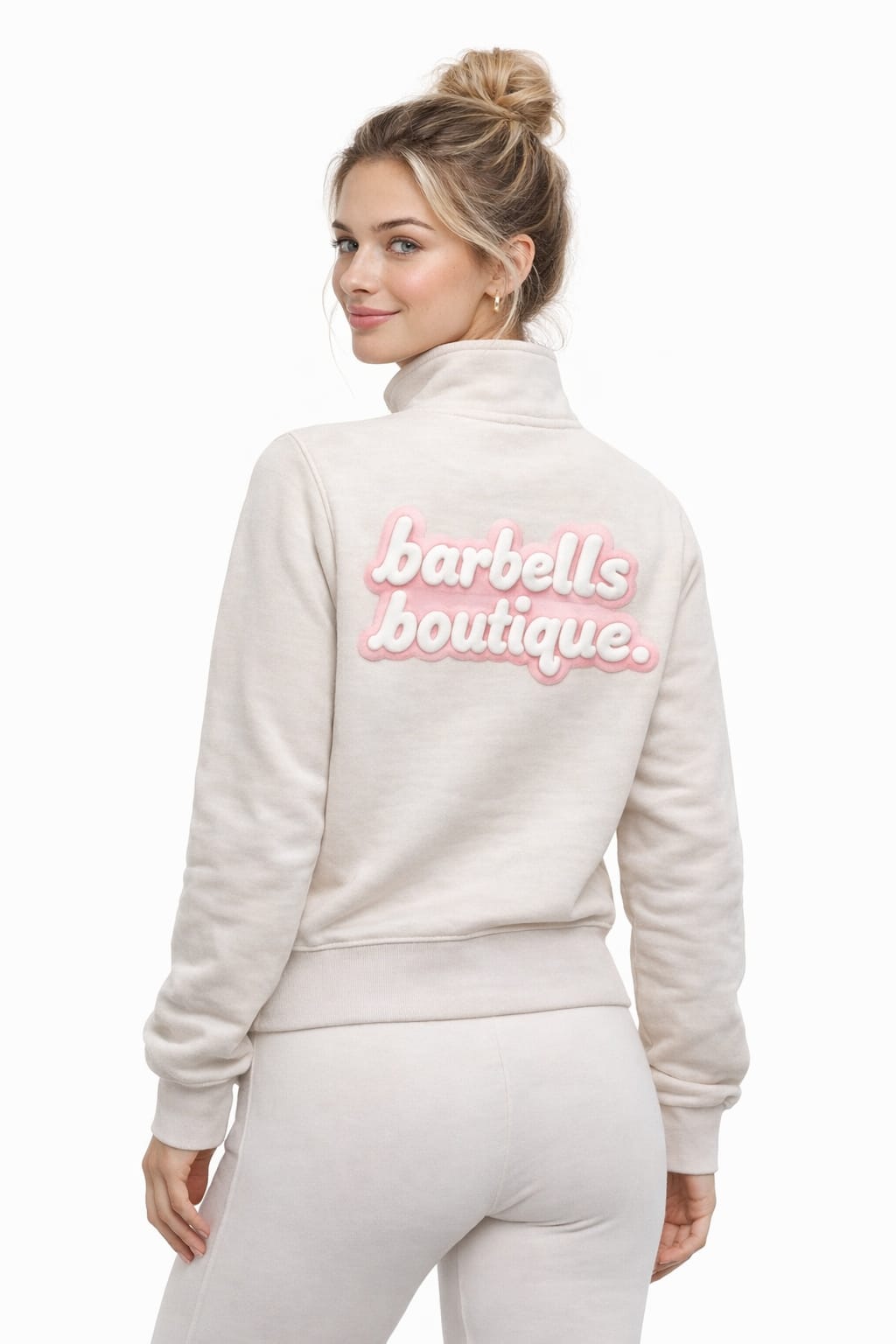 Barbells Boutique Marshmallow 1/4 zip