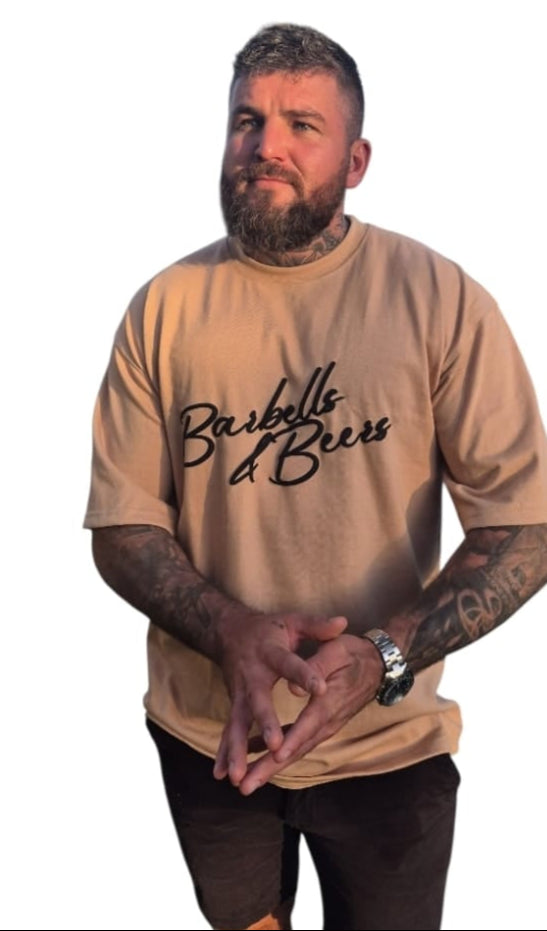 Barbells & Beers "it's me against me" Premium oversized T-Shirt