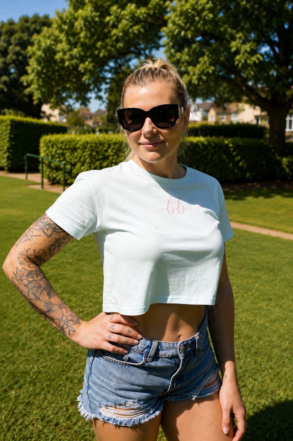 Boutique cropped tee
