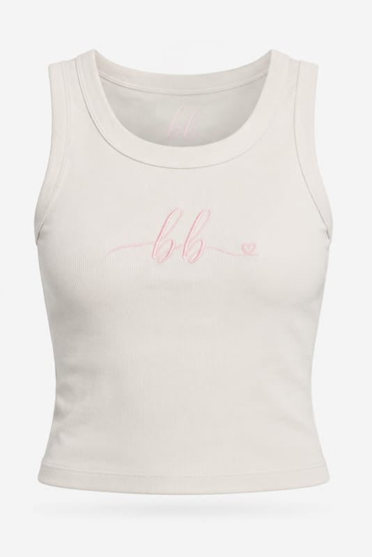 Womens Organic Rib Crop Tank