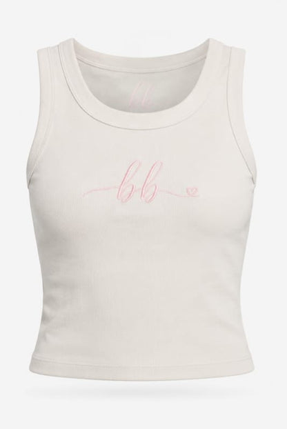 Womens Organic Rib Crop Tank