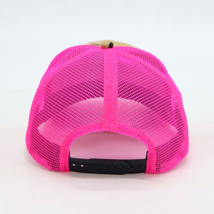 Camo and Neon Pink Trucker Cap