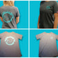 FOR THE LESS OBSESSED GREY/NEON BLUE UNISEX TEE